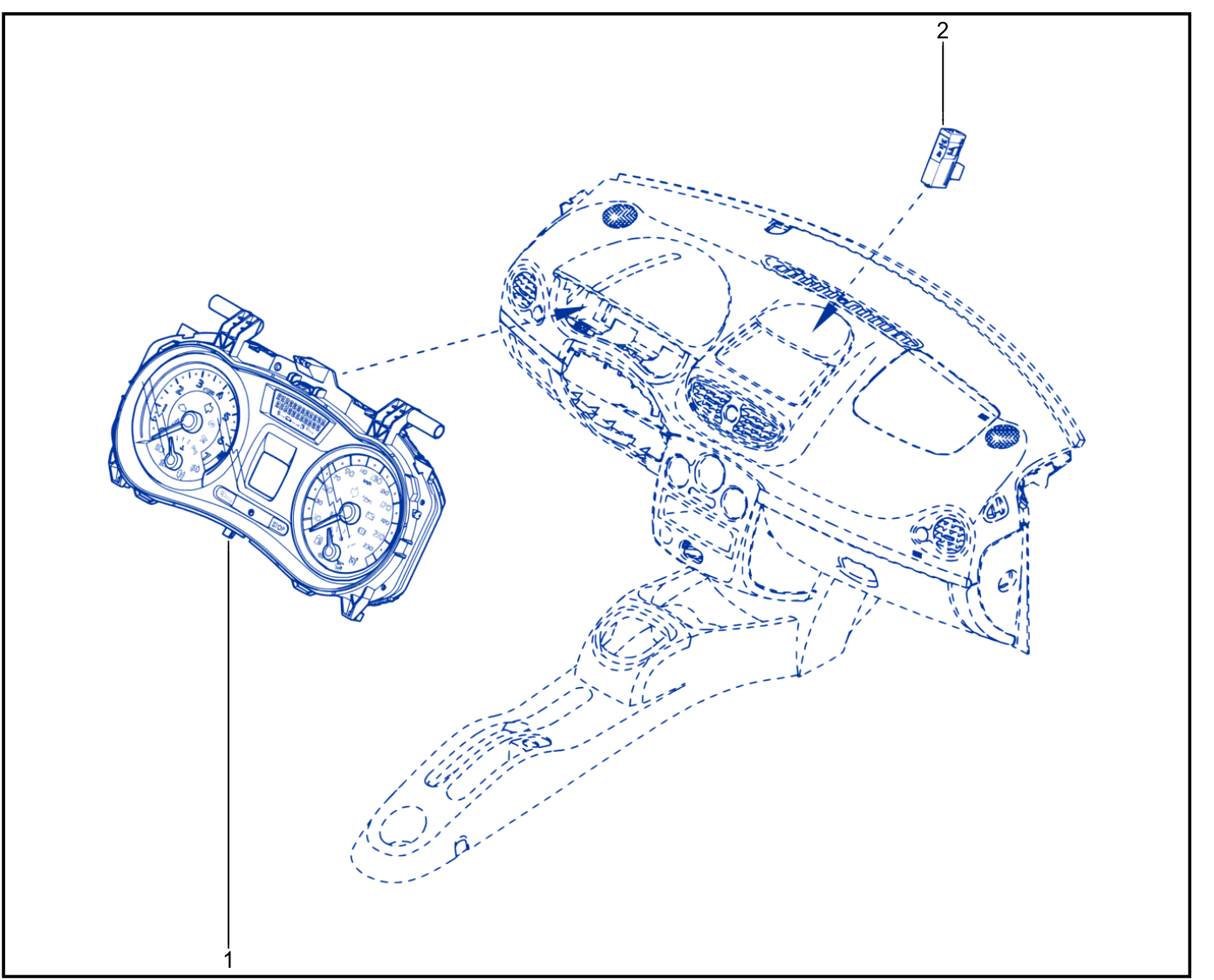 Instrument Panel - Remote Display - 01007297