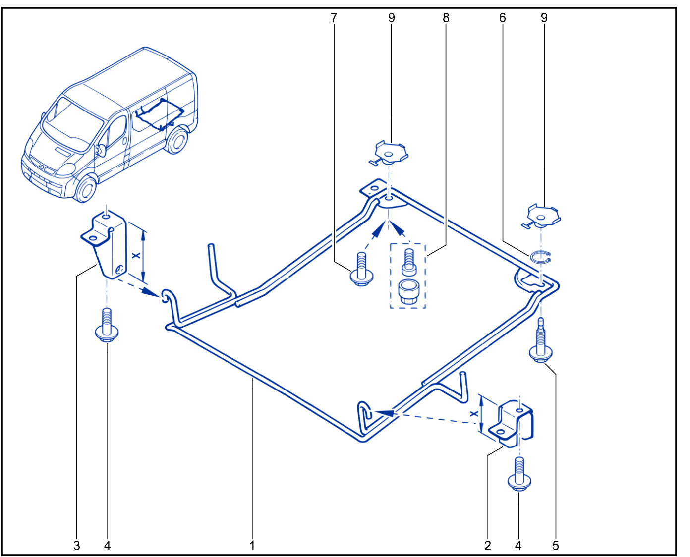Emergency Spare Wheel Support - 01007751