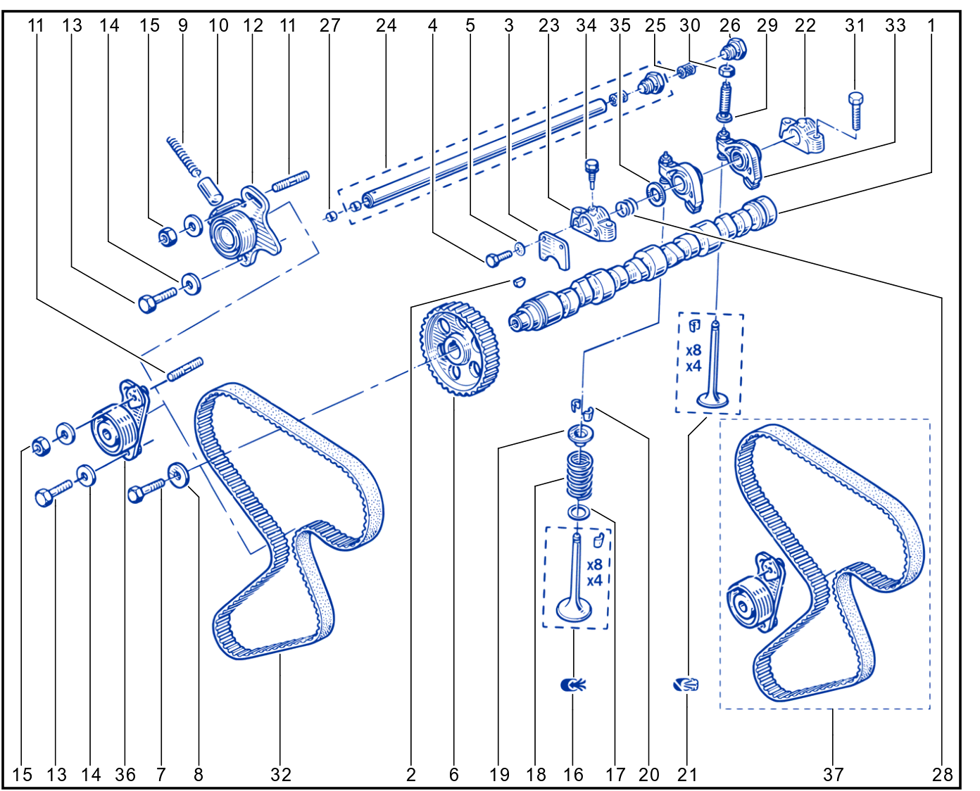 Timing - Camshaft - Valve - 01008356