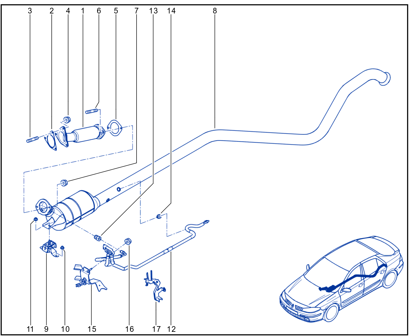 Exhaust Pipe - 01008590