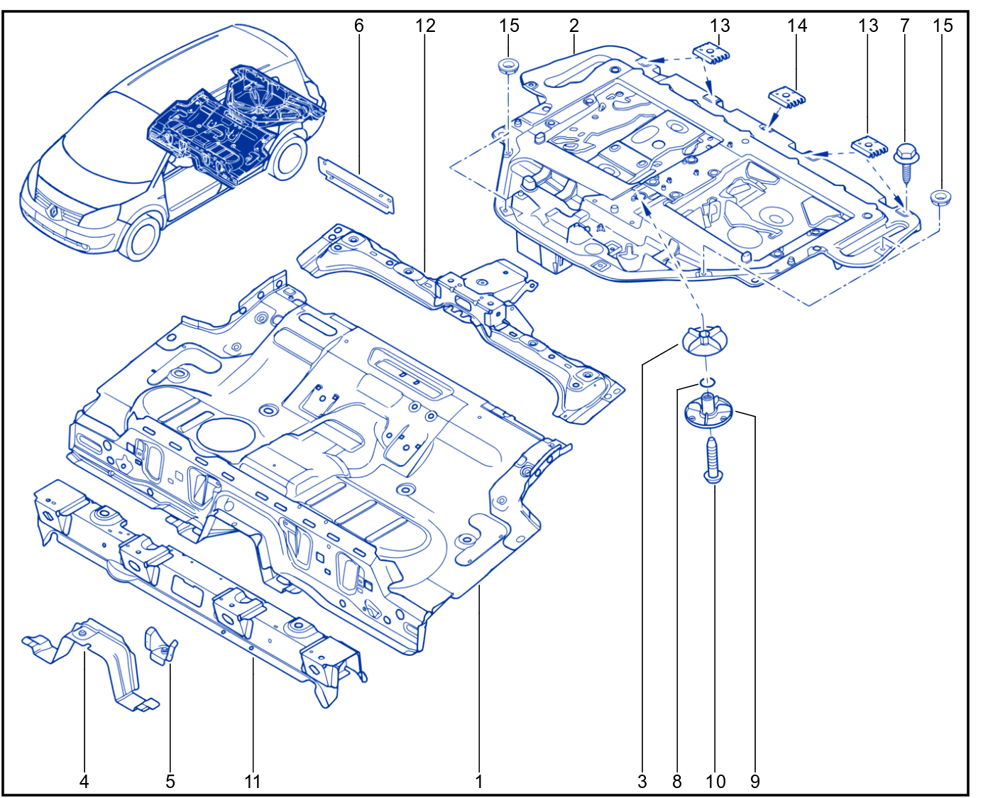 Rear Floor - 01008857