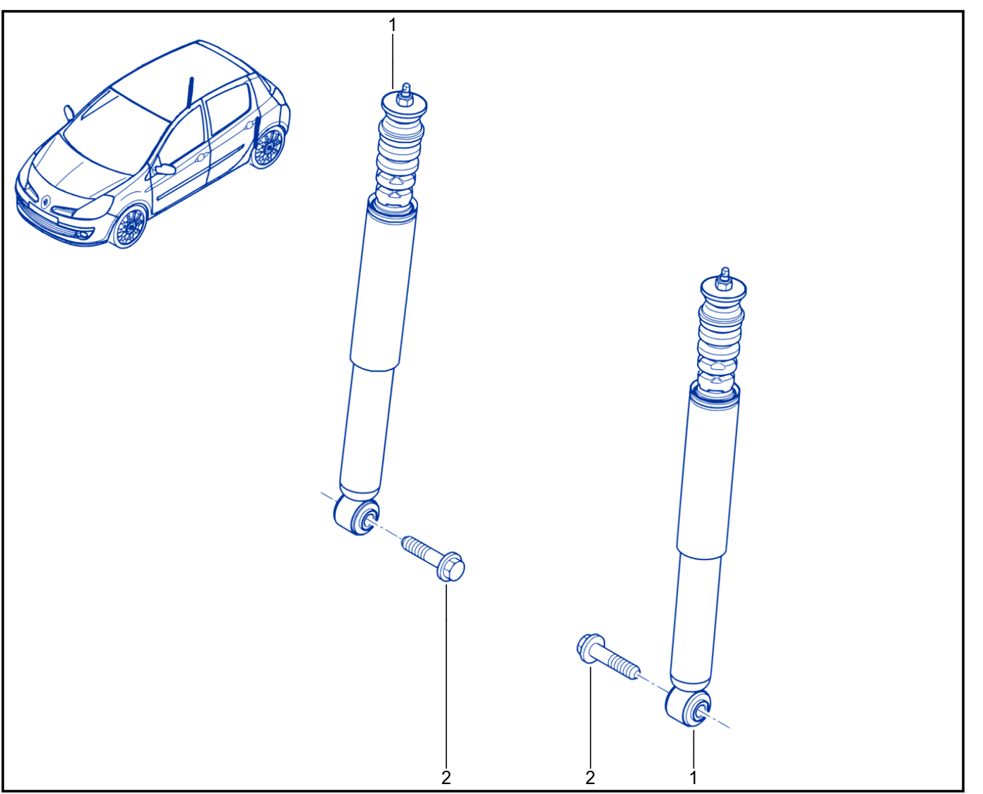 Suspension - Rear Shock Absorption - 01009008