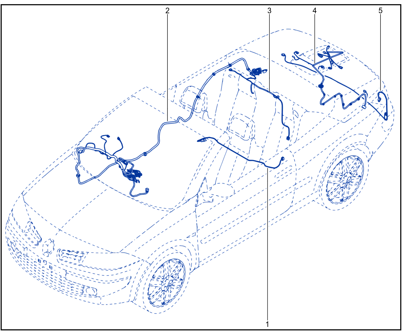 Wiring - Front End Panel Components - 01009060