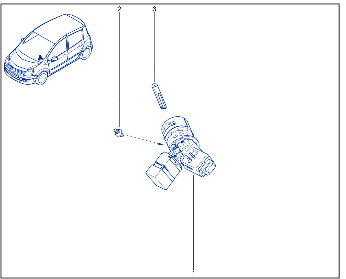 Engine Immobiliser System - Keys - Cards - 01009061