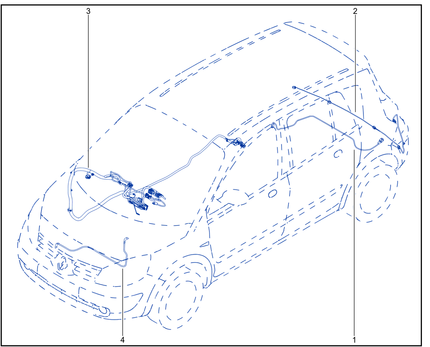 Wiring - Front End Panel Components - 01009120