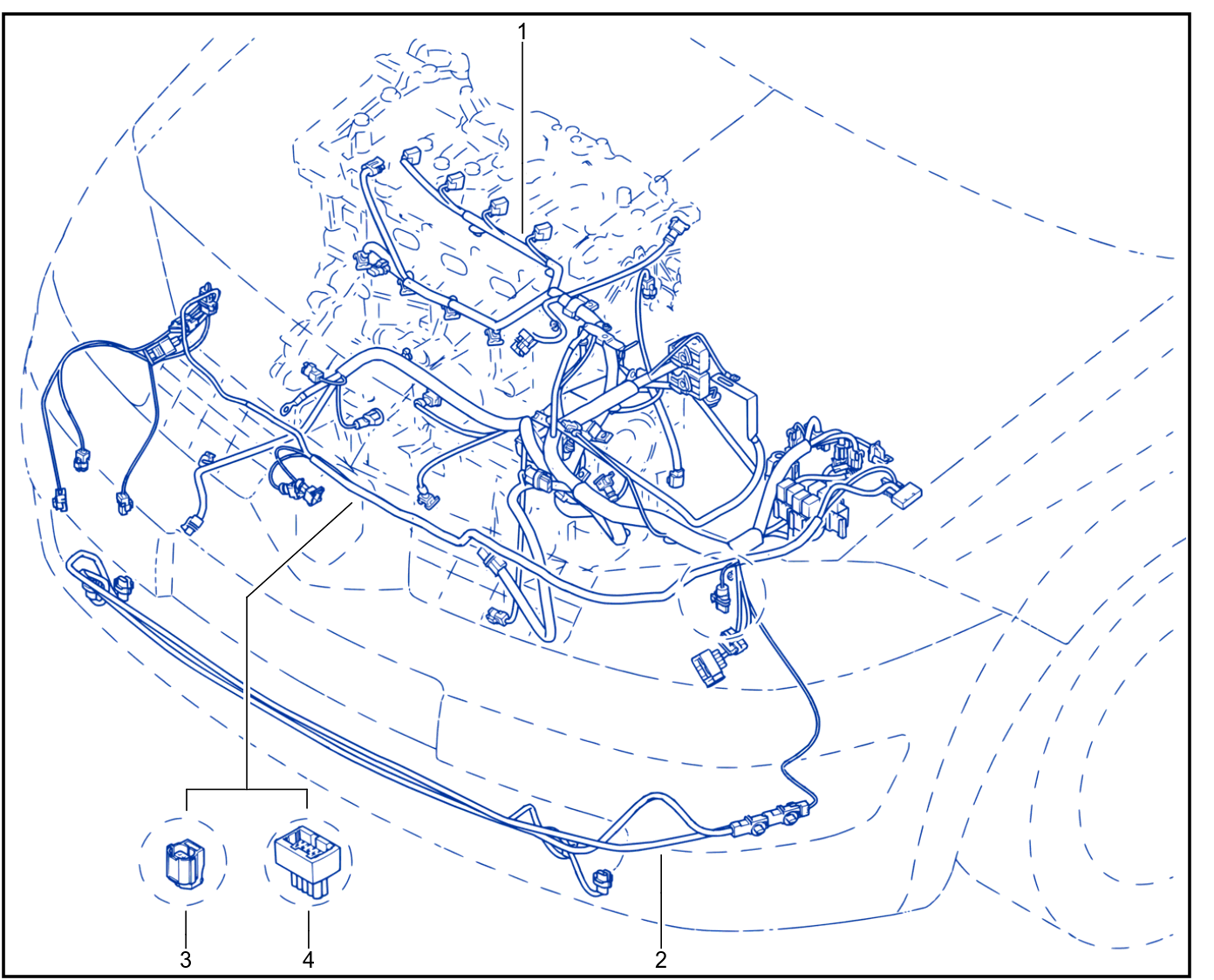 Wiring - Engine Components - 01009343