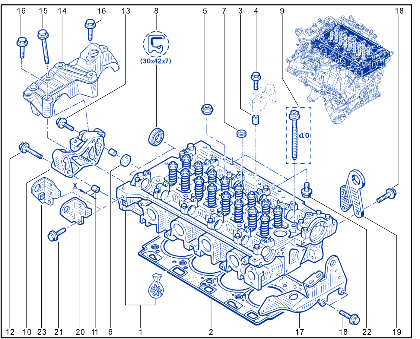 Cylinder Head - 01009387