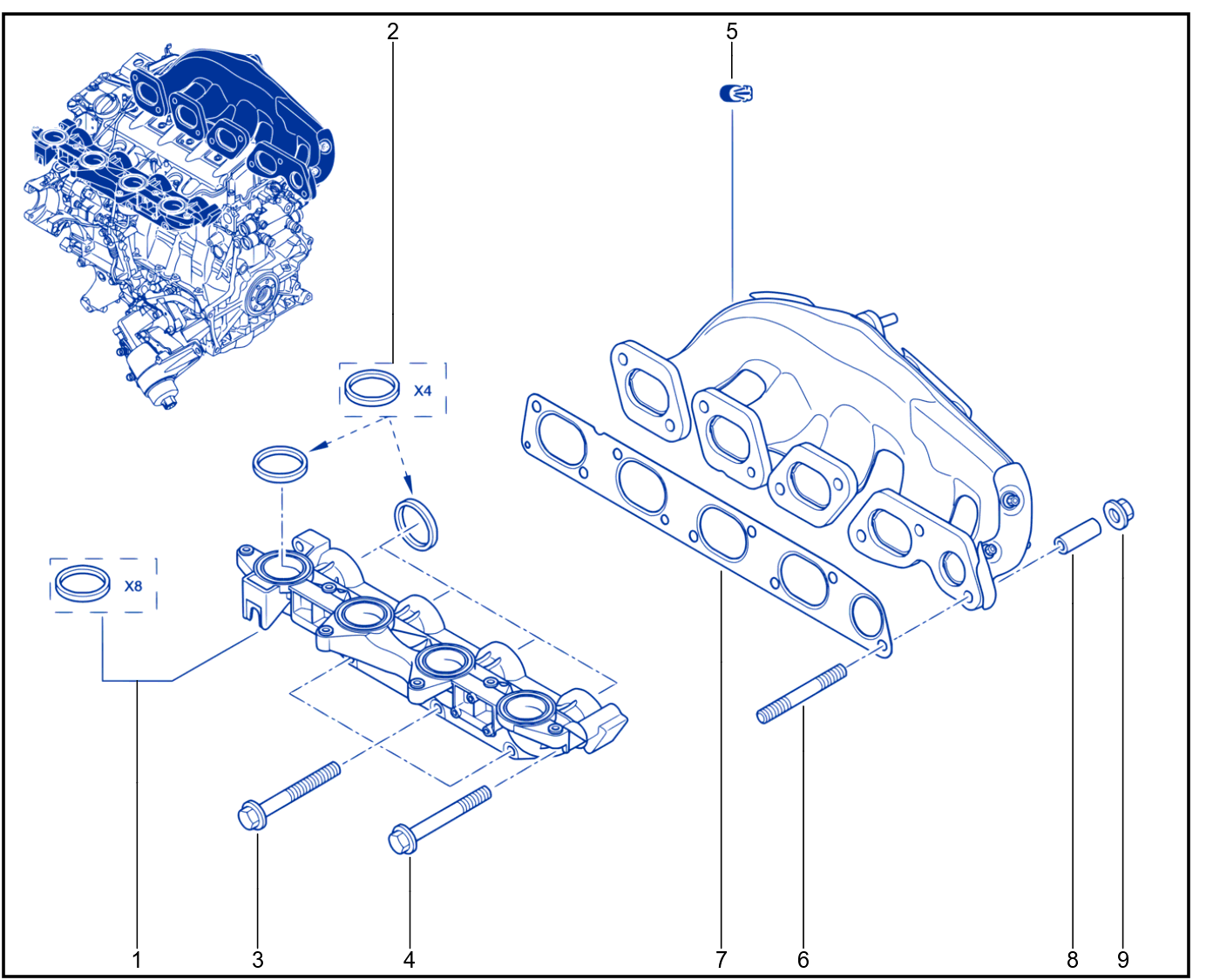 Exhaust Manifold - 01009400