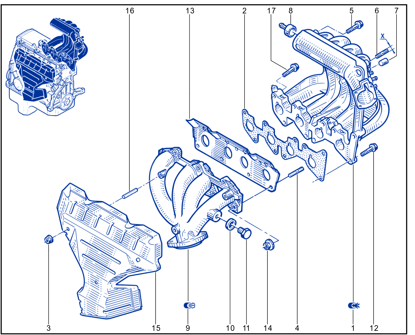 Exhaust Manifold - 01009543