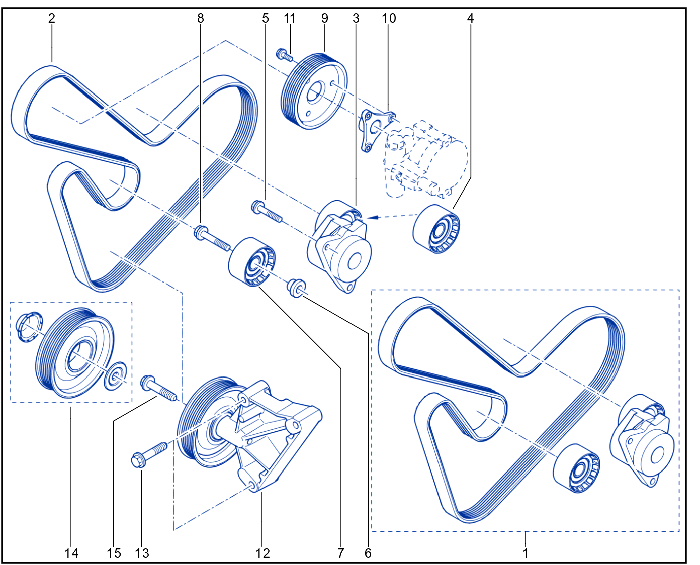 Tensioner - Belt - 01009745