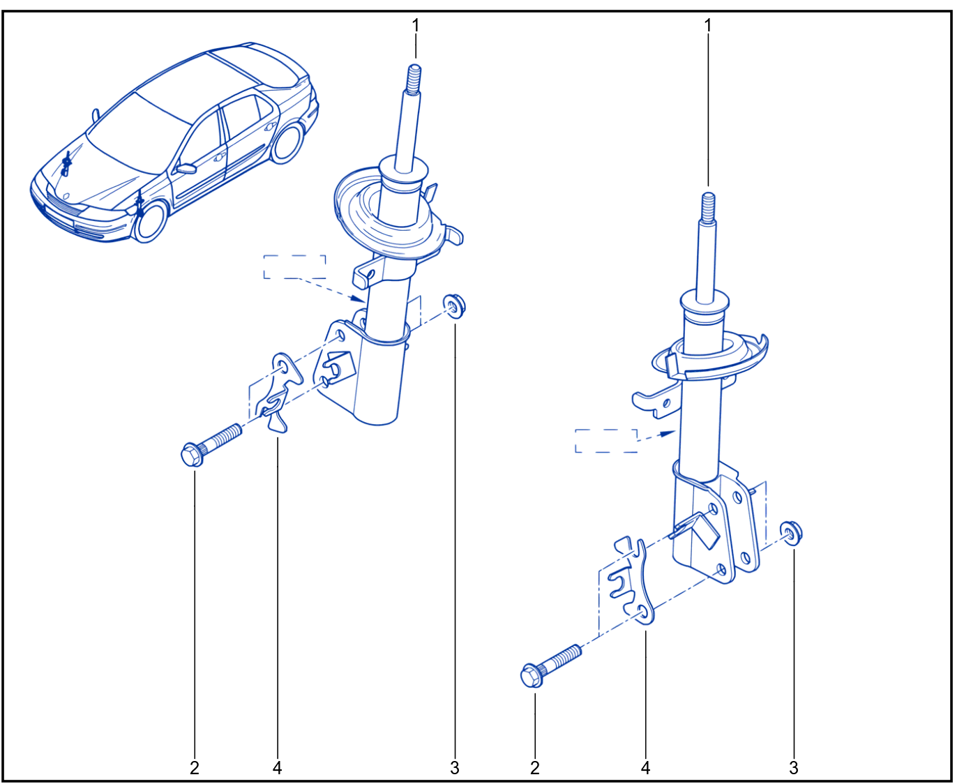Suspension - Front Shock Absorption - 01009816