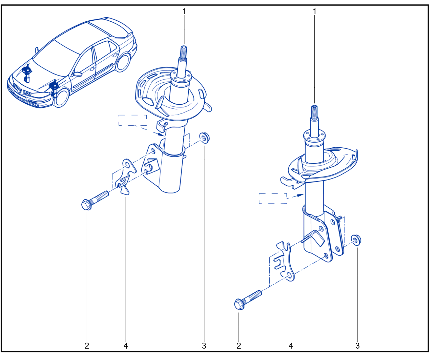 Suspension - Front Shock Absorption - 01009820