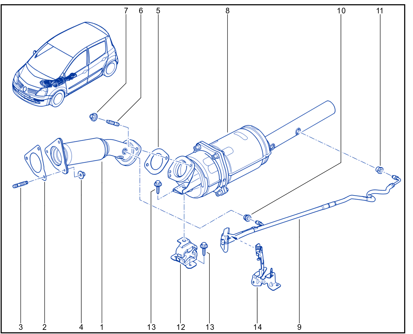 Exhaust Pipe - 01009832
