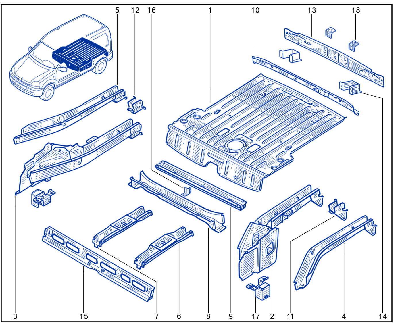 Rear Floor - 01009833