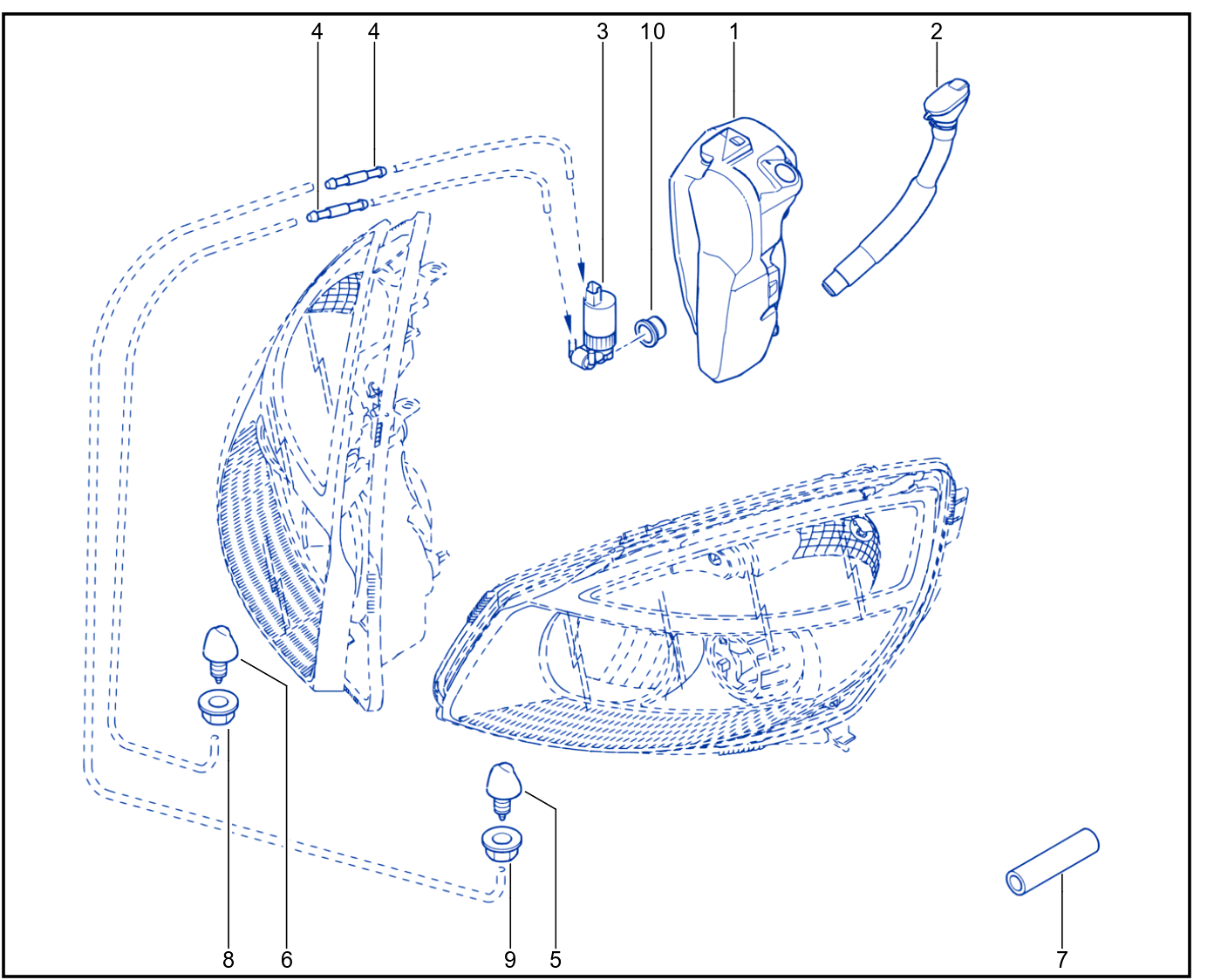 Headlight Wiping - Washing - 01010167