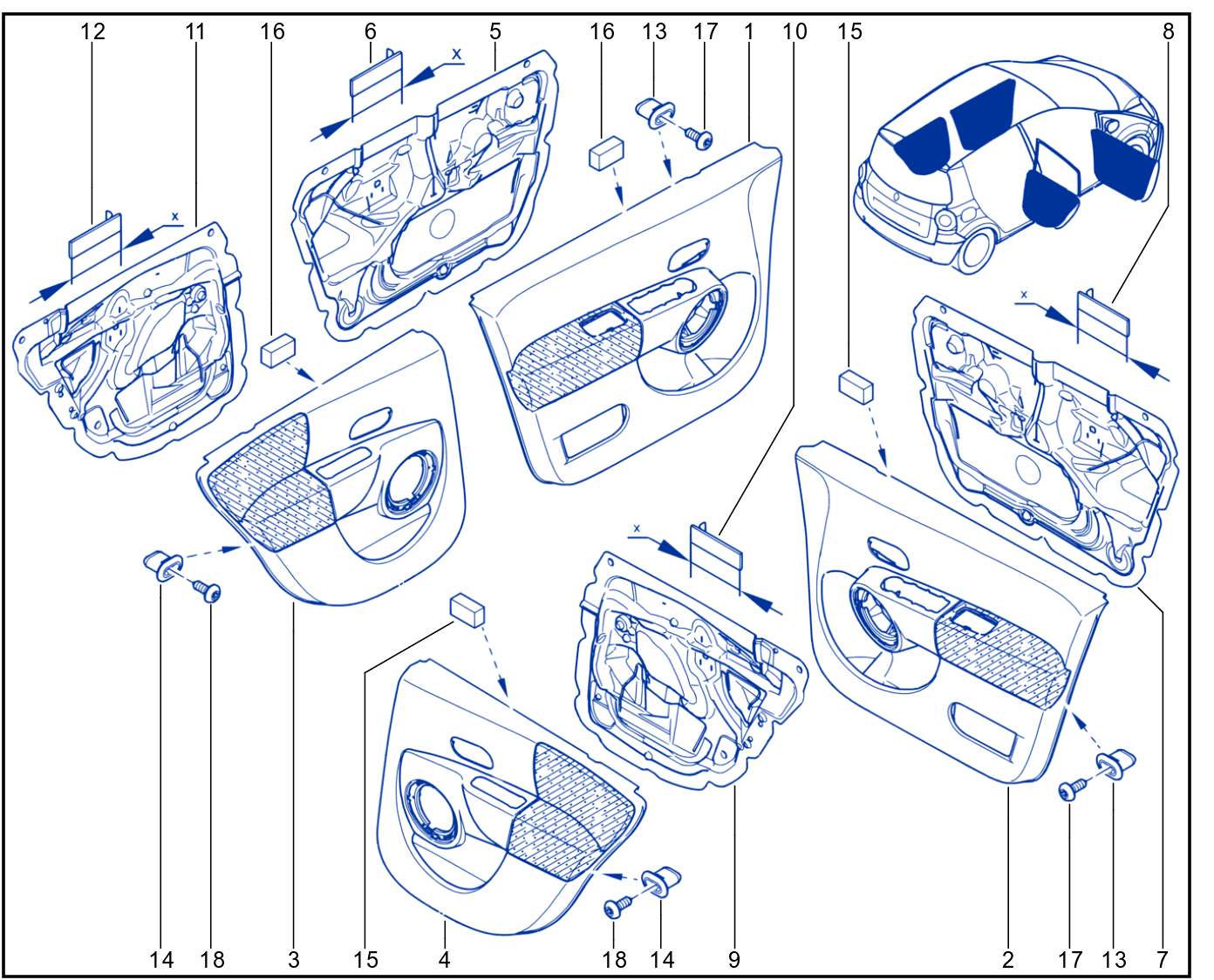 Side Opening Element Trim - 01010762
