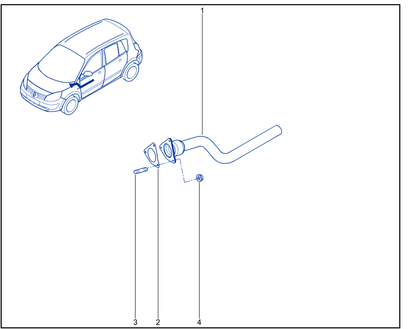 Exhaust Pipe - 01011825