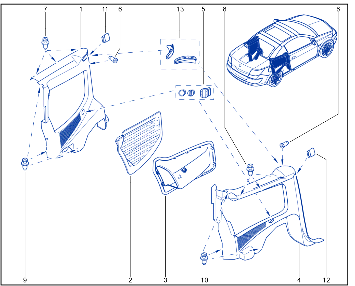 Side Opening Element Trim - 01012035