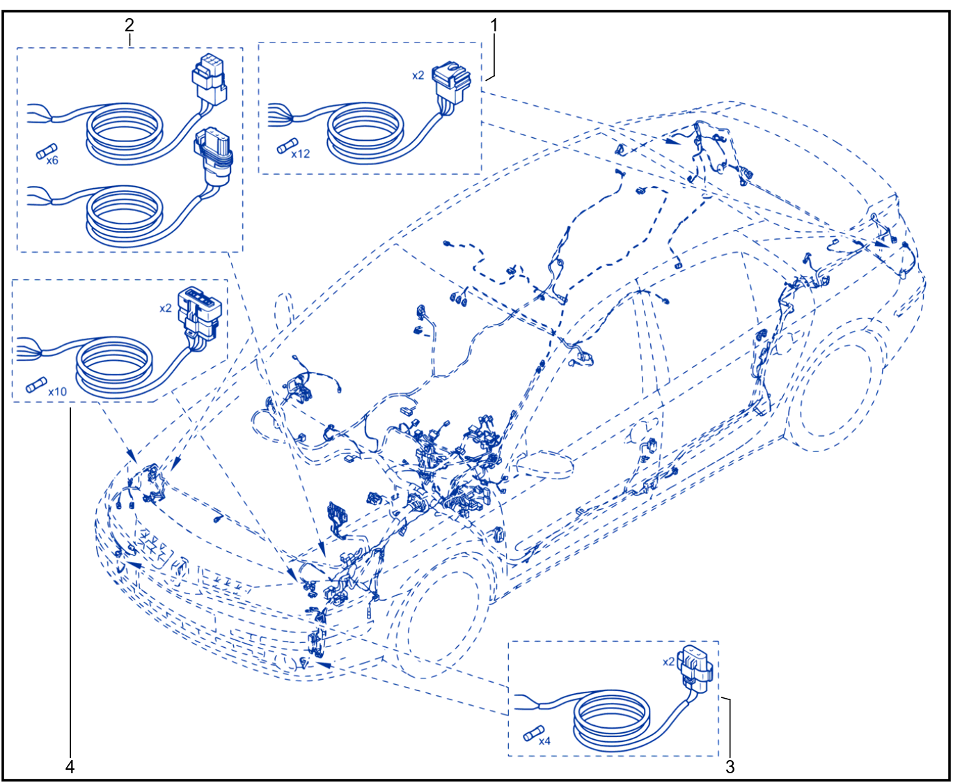 Wiring - Passenger Compartment Components - 01012191