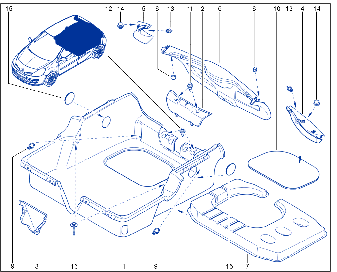 Luggage Compartment Trim - 01012627