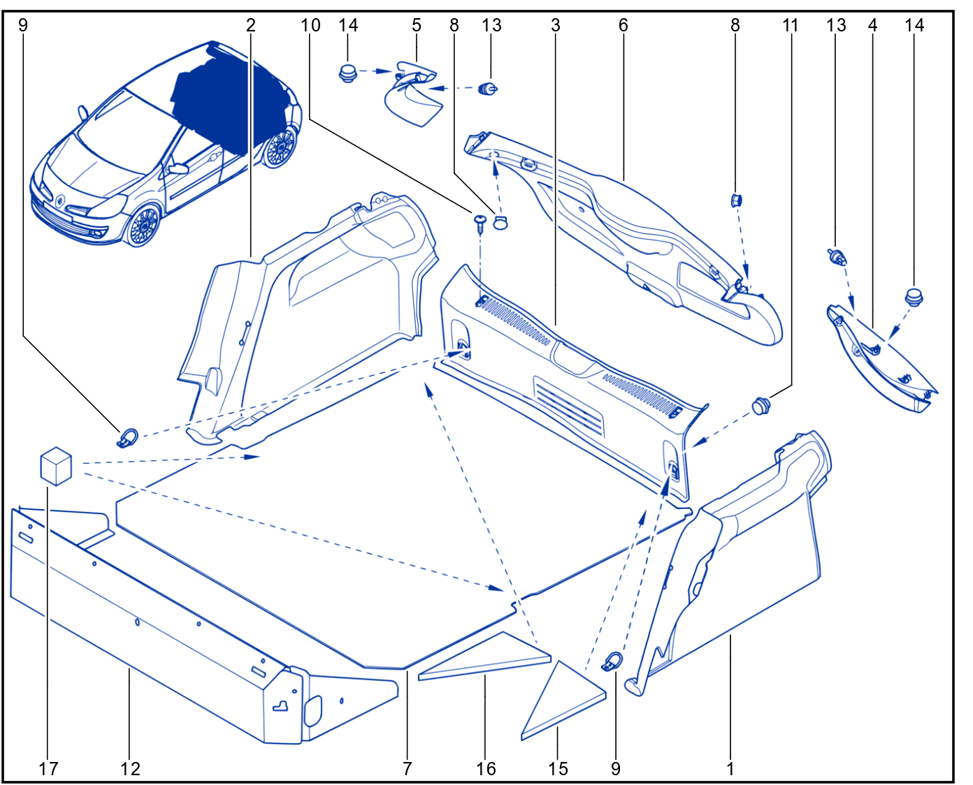 Luggage Compartment Trim - 01012703