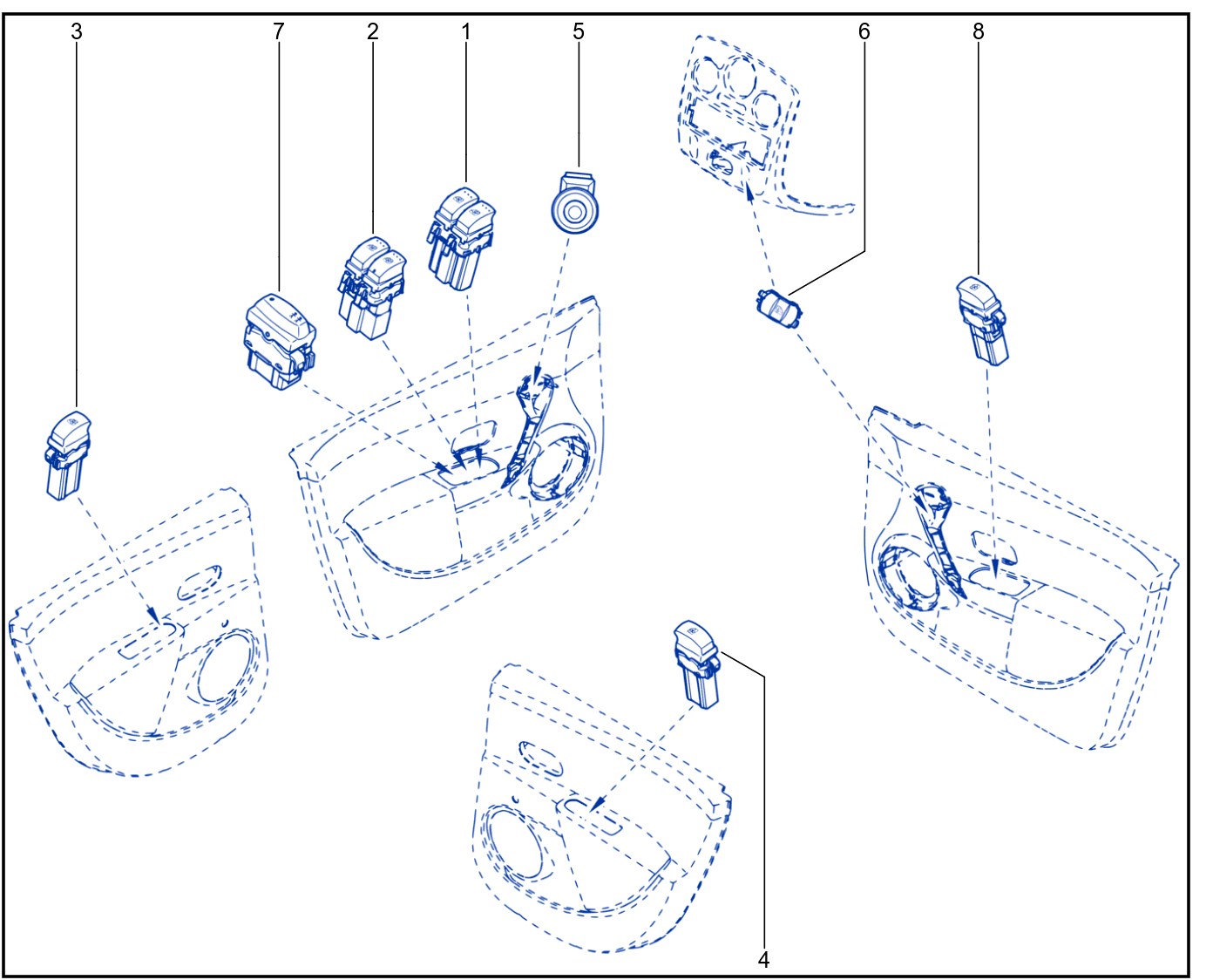 Control On Side Opening Elements - 01013148