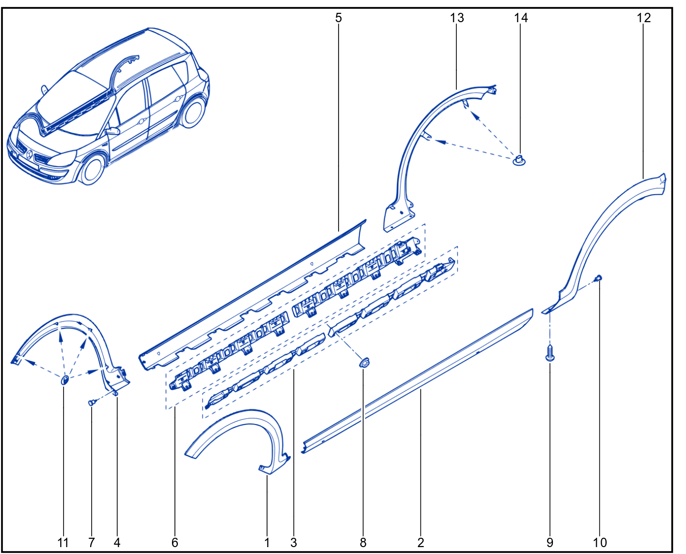 Aerodynamic Component - Side Step - 01013420