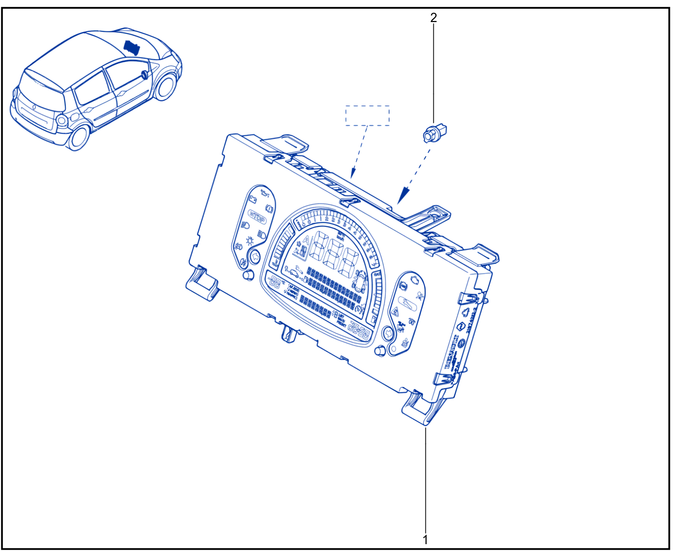 Instrument Panel - Remote Display - 01013645