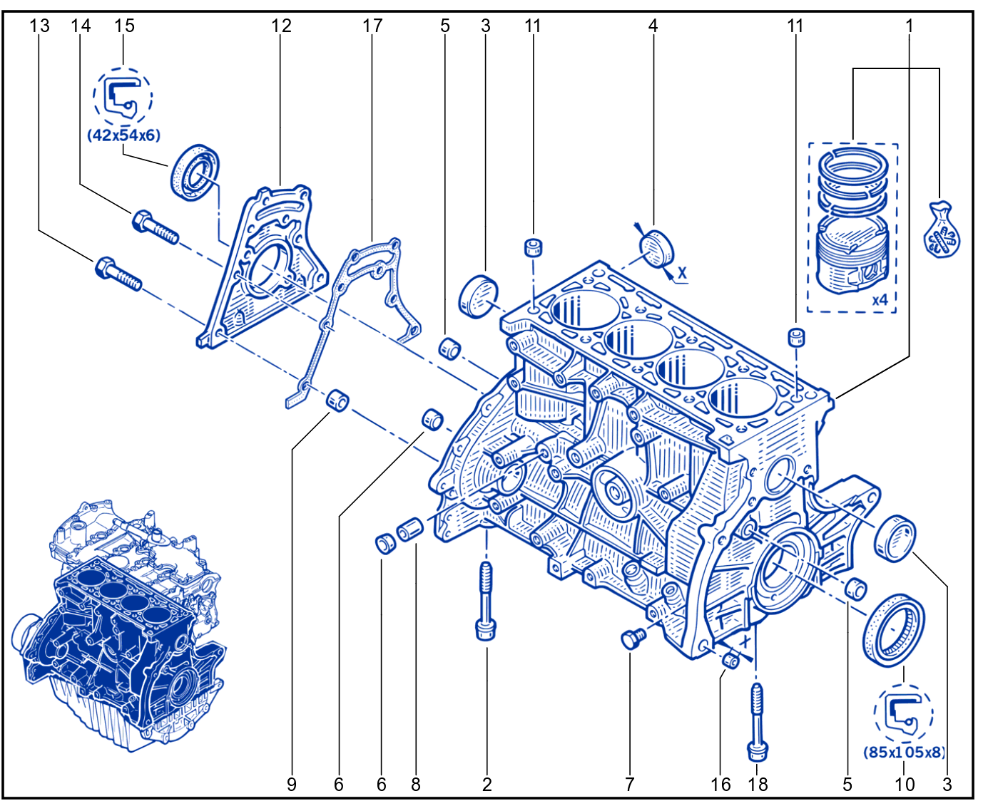 Cylinder Block - 01013688