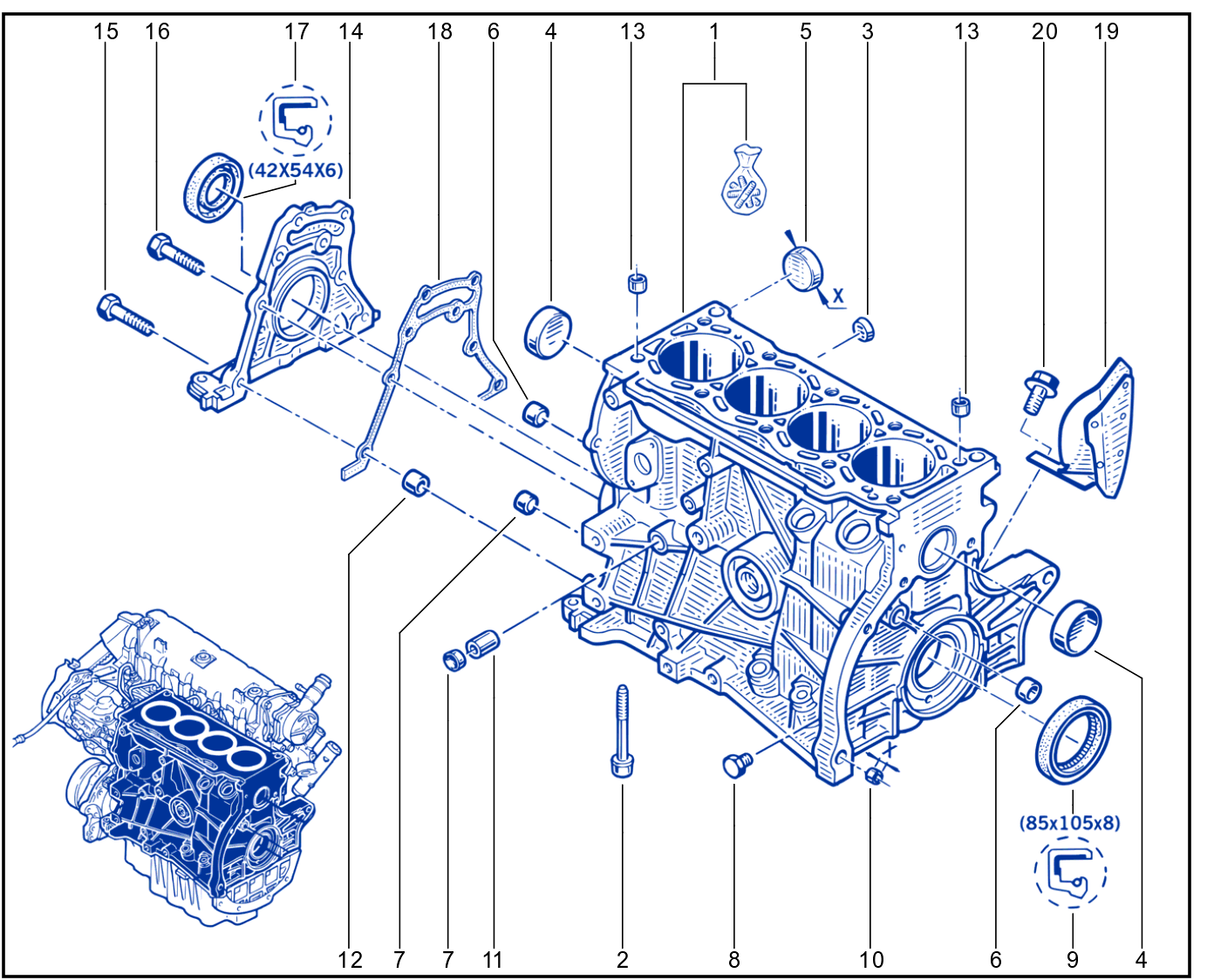 Cylinder Block - 01013704