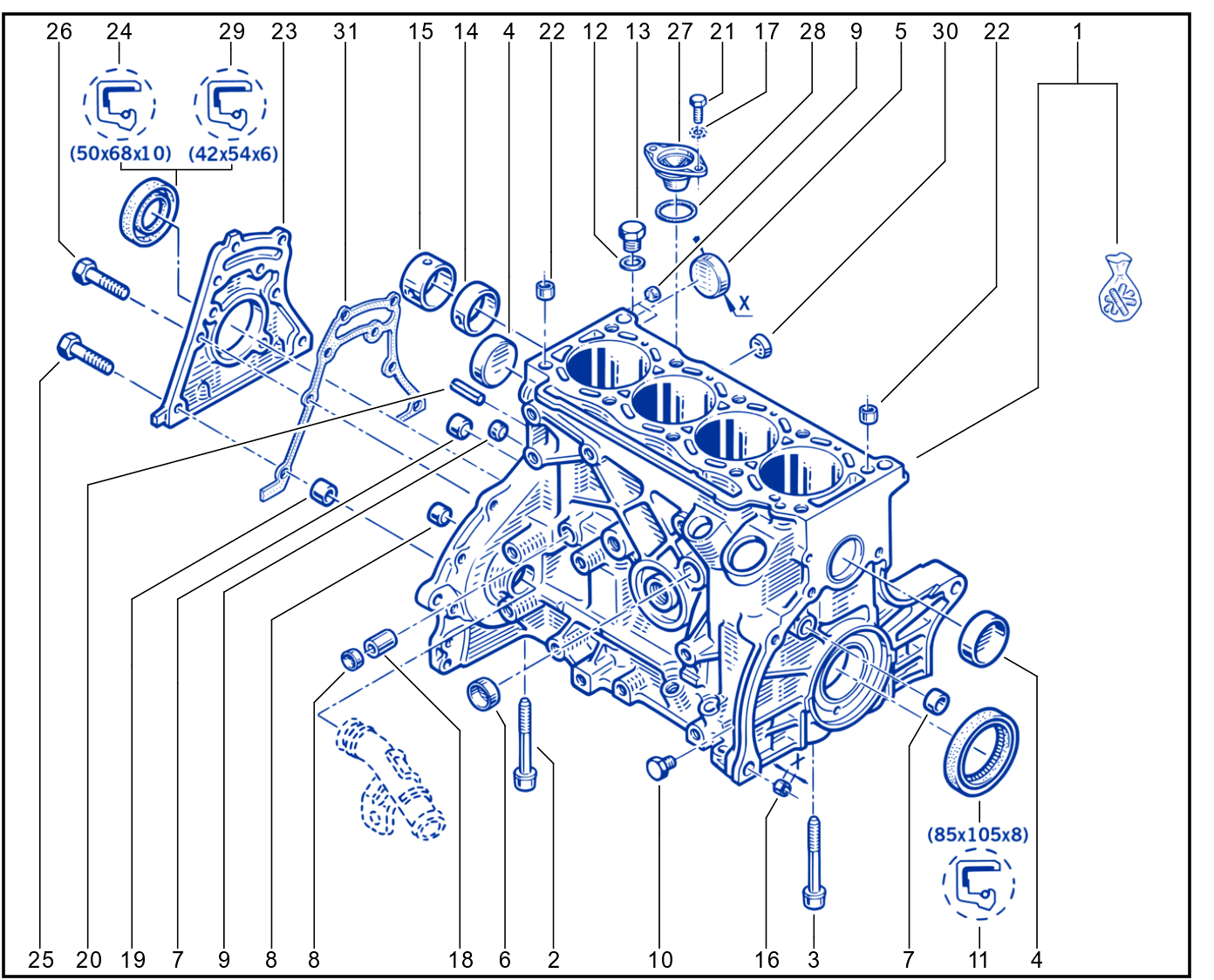 Cylinder Block - 01013713
