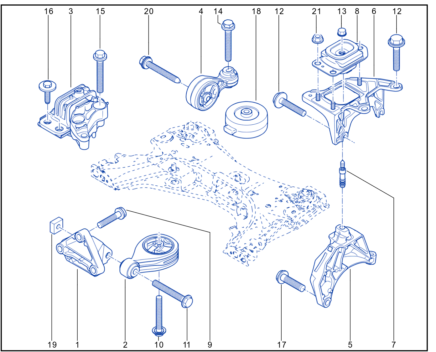 Engine And Transmission Assembly Support - 01014098