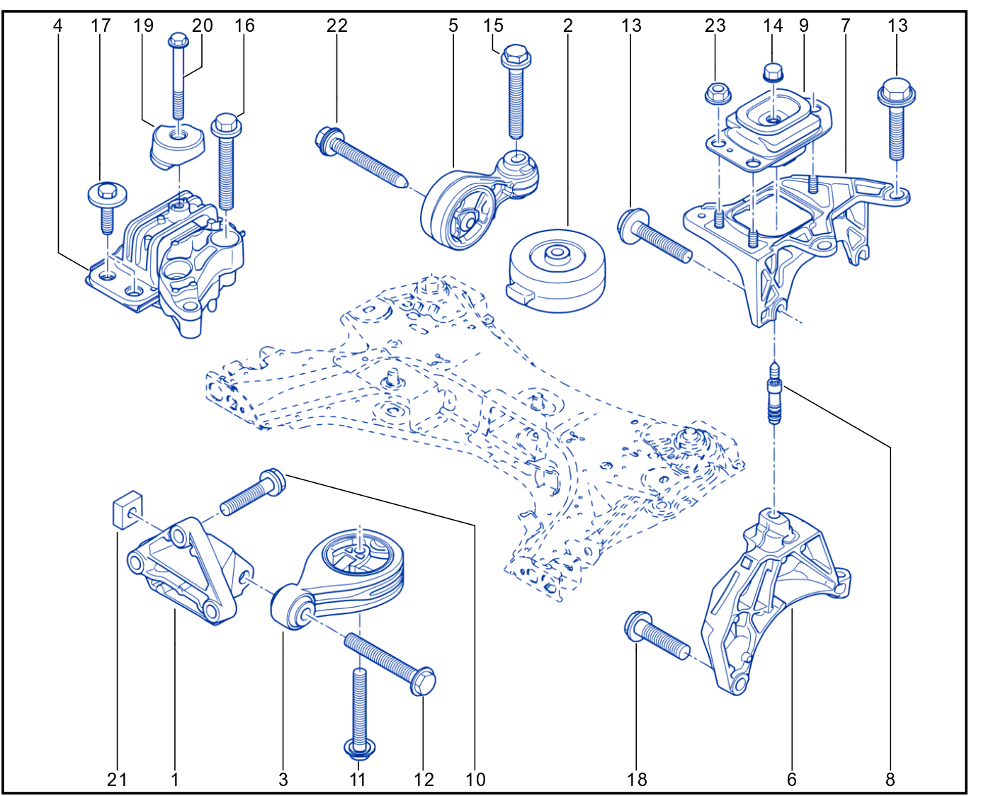 Engine And Transmission Assembly Support - 01014101