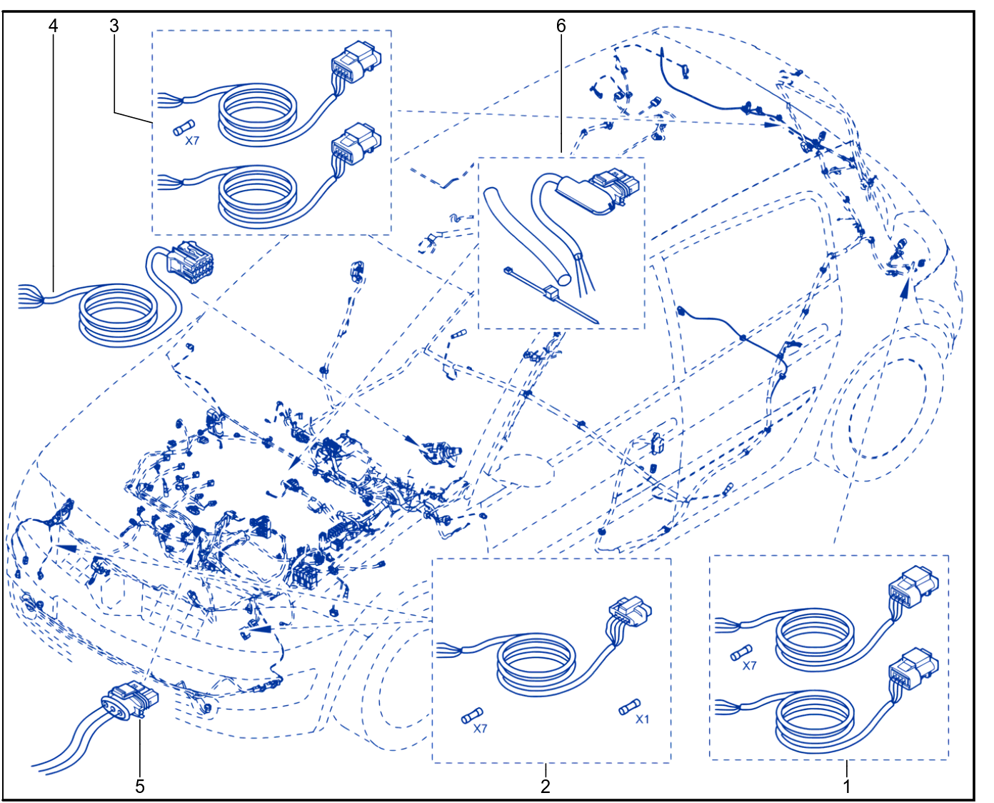 Wiring - Passenger Compartment Components - 01014928