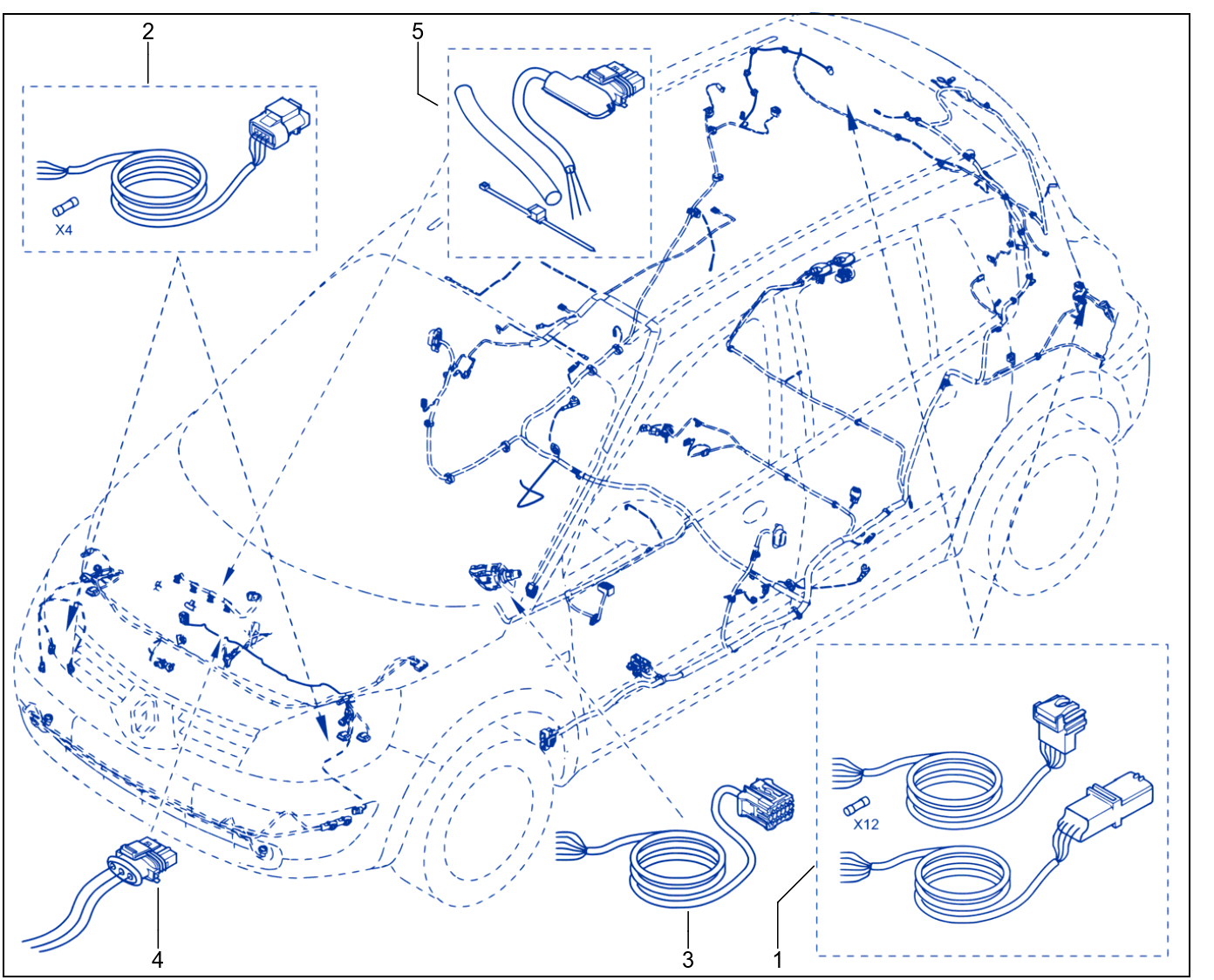 Wiring - Passenger Compartment Components - 01014931