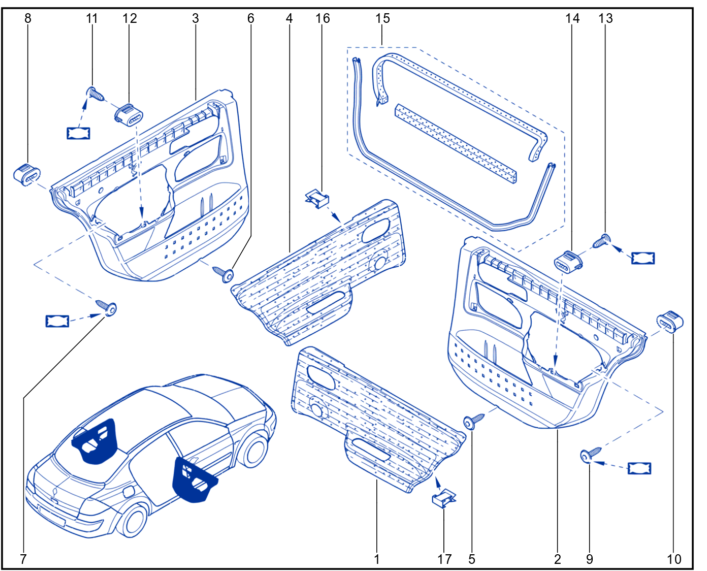 Side Opening Element Trim - 01015017