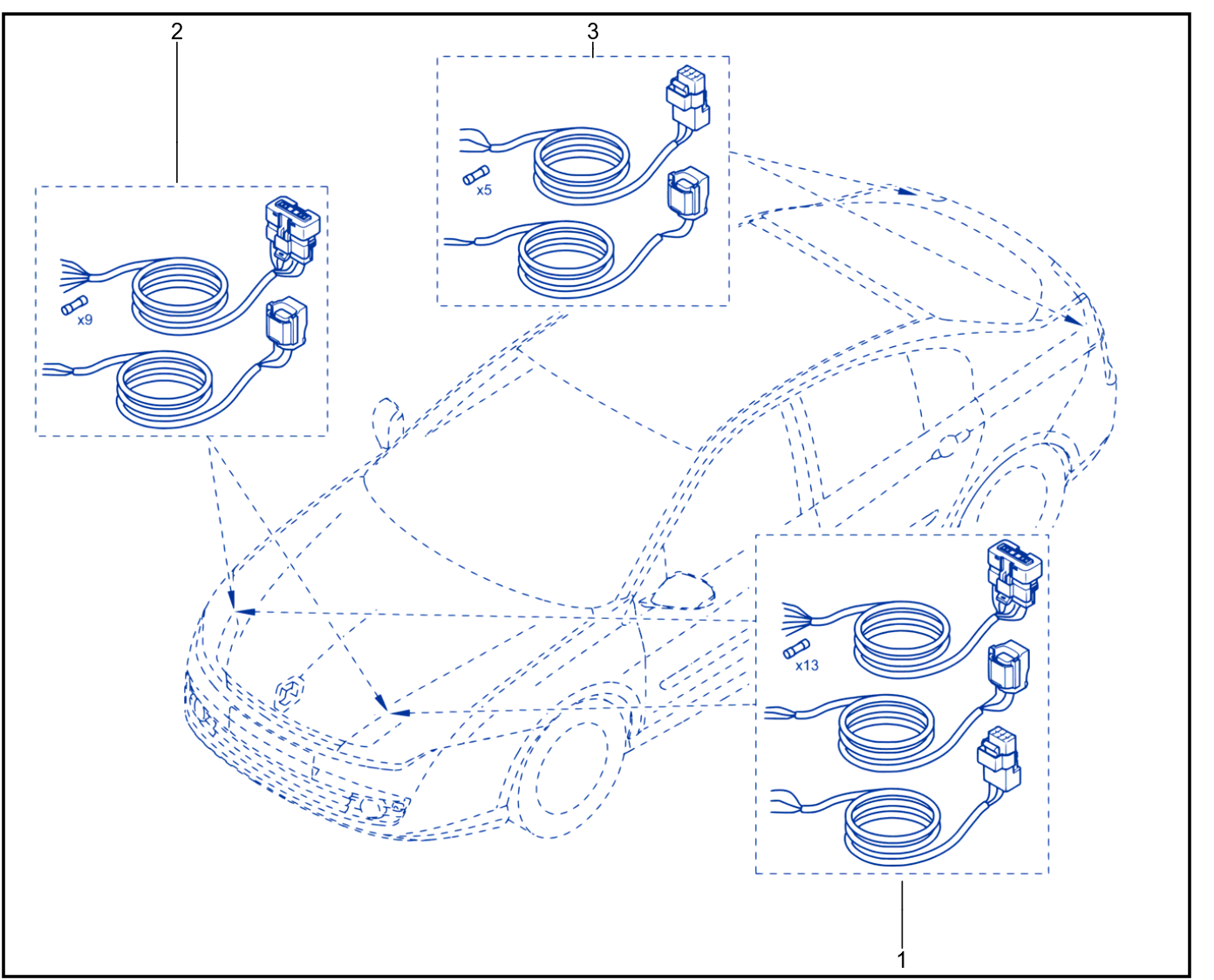 Wiring - Passenger Compartment Components - 01015412