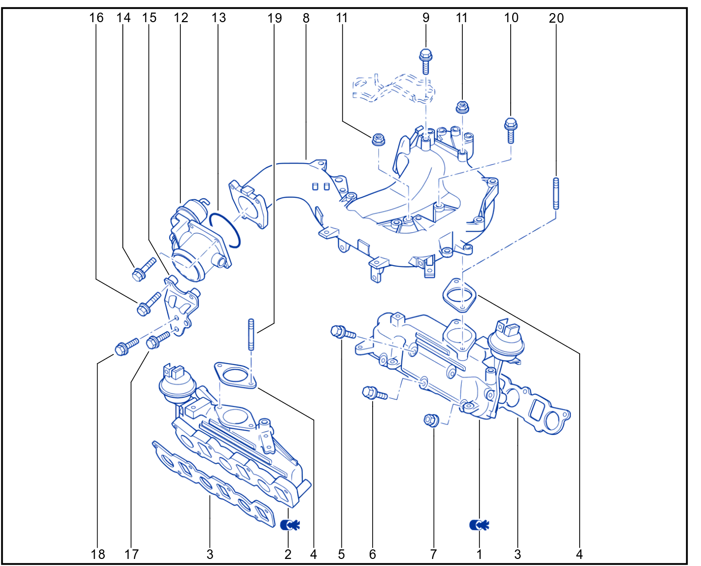Exhaust Manifold - 01015635