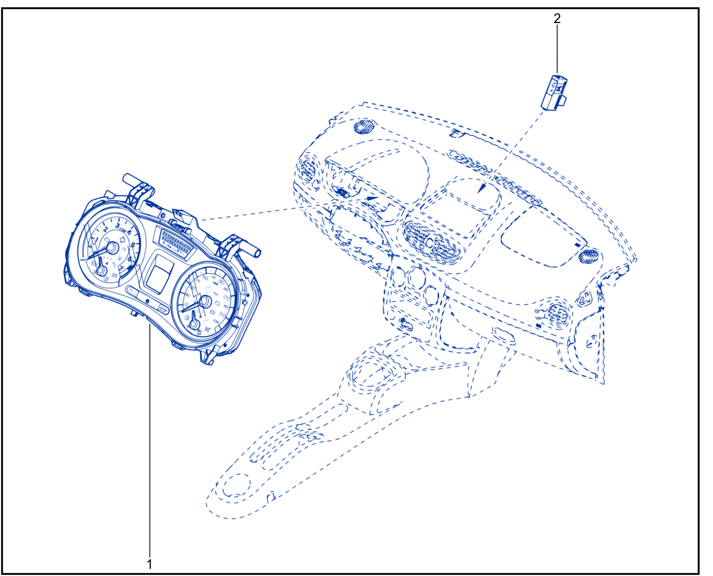 Instrument Panel - Remote Display - 01016445