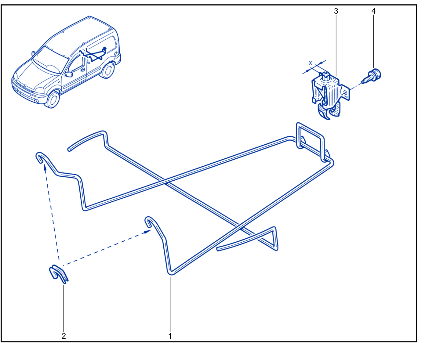 Emergency Spare Wheel Support - 01016538