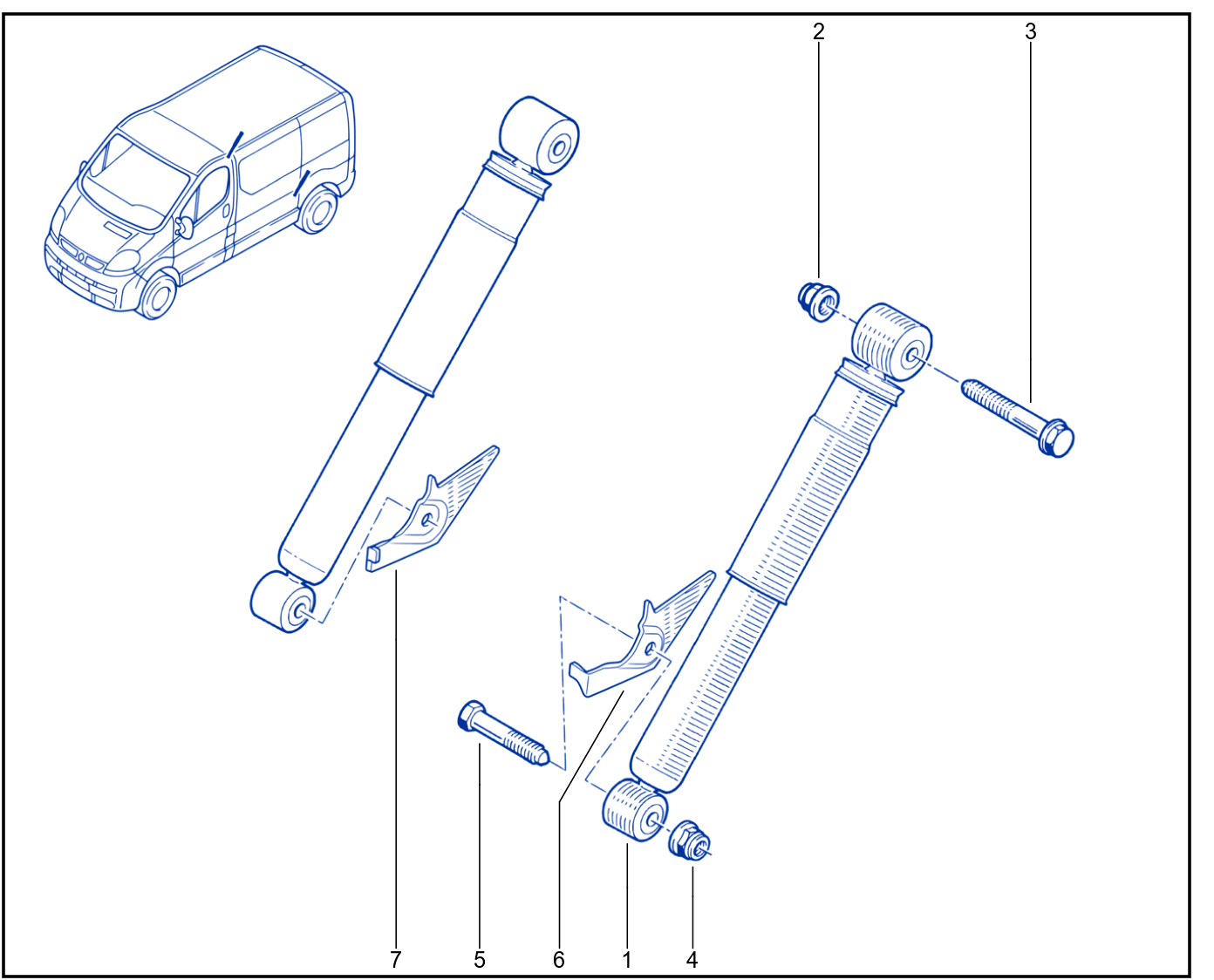 Suspension - Rear Shock Absorption - 01016936