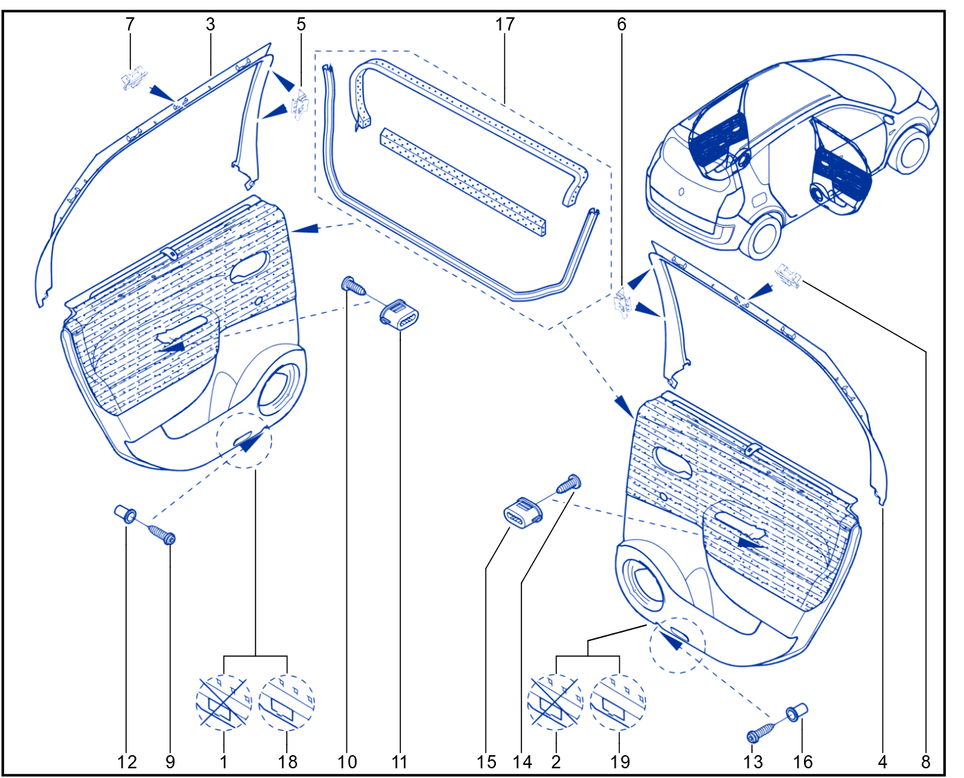 Side Opening Element Trim - 01017175