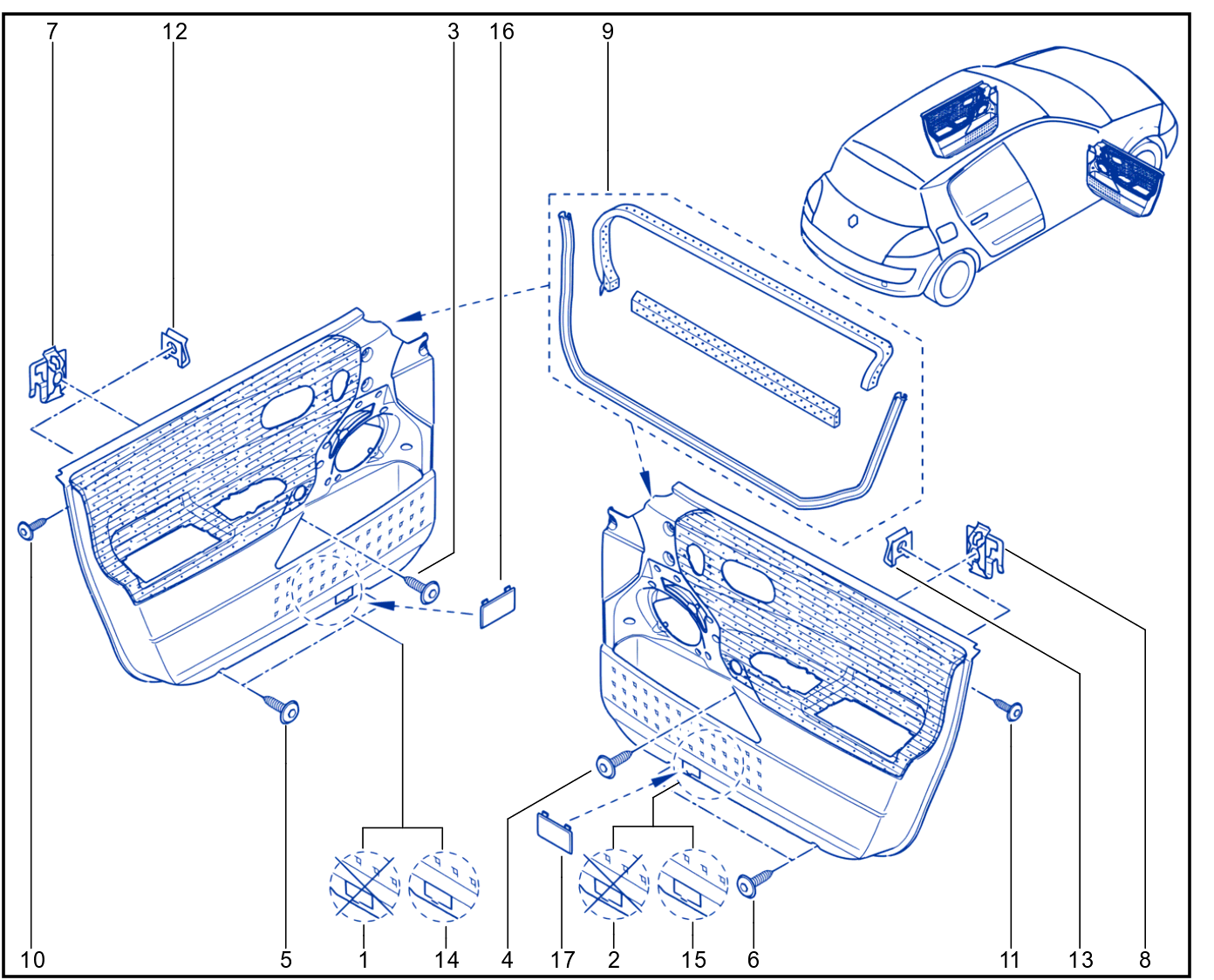 Side Opening Element Trim - 01017548
