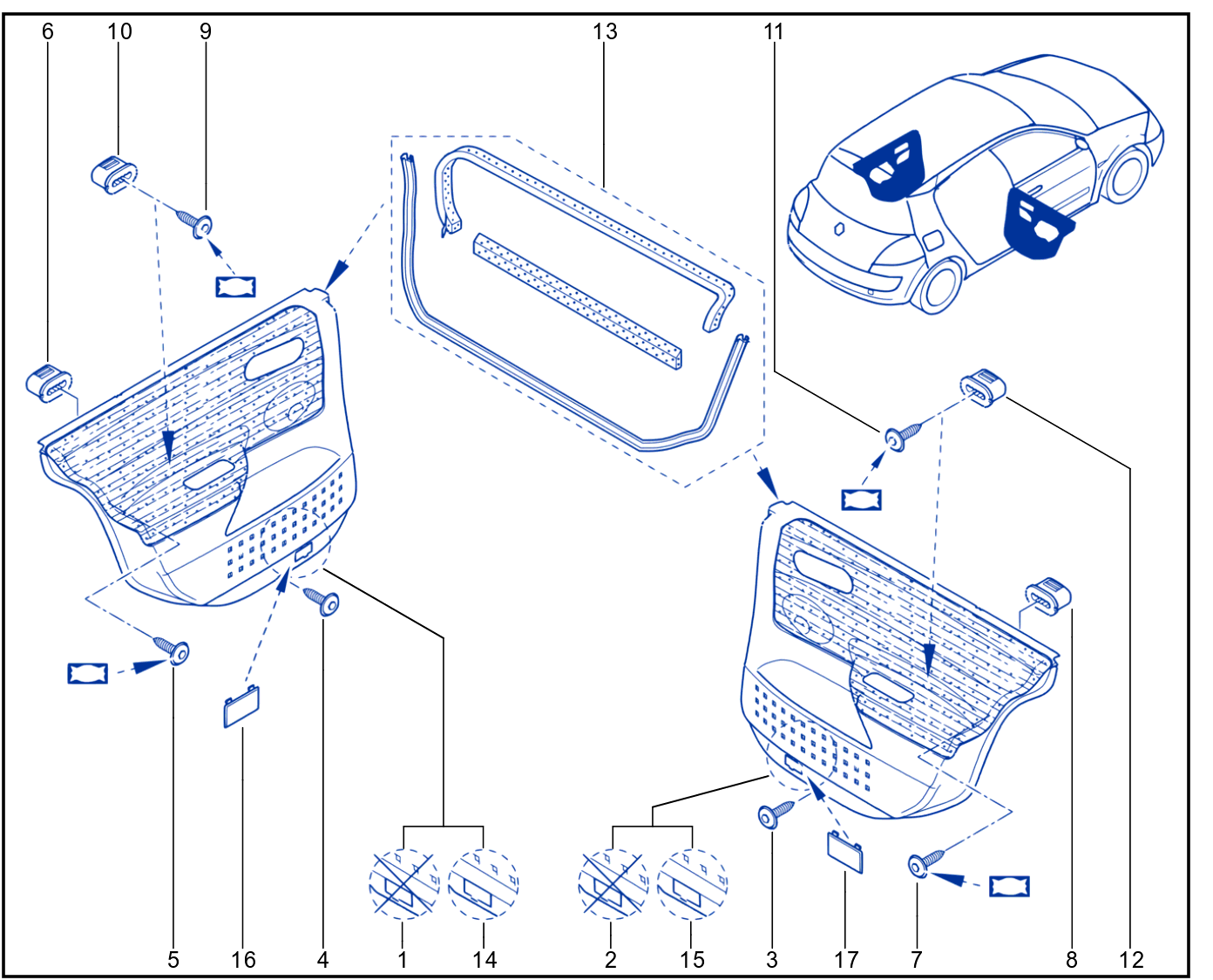 Side Opening Element Trim - 01017550