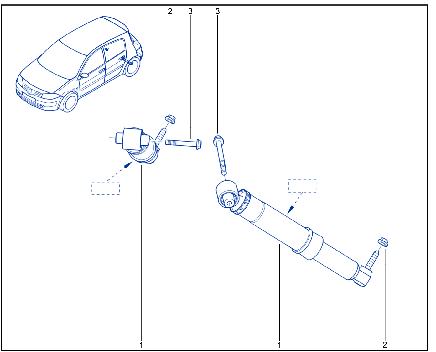 Suspension - Rear Shock Absorption - 01017893