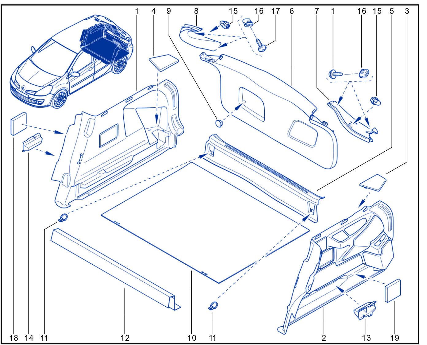 Luggage Compartment Trim - 01018150