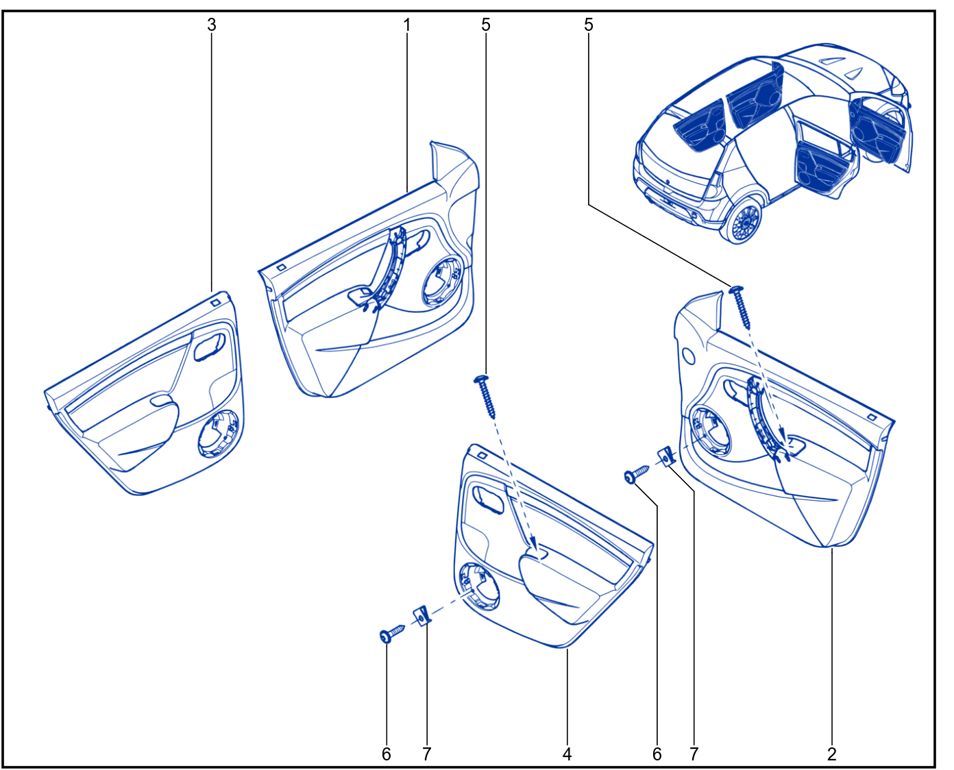Side Opening Element Trim - 01018197