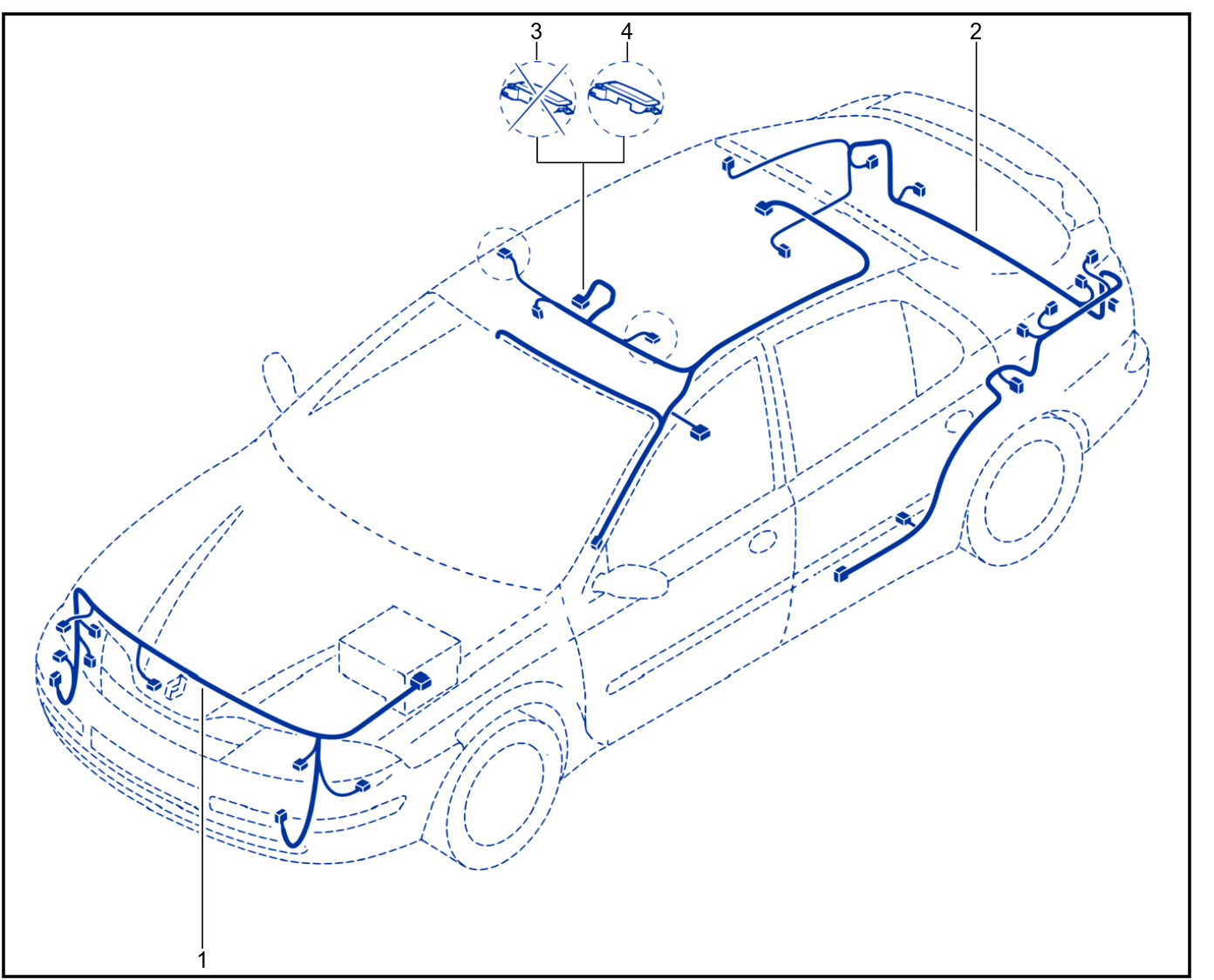 Wiring - Front End Panel Components - 01018387