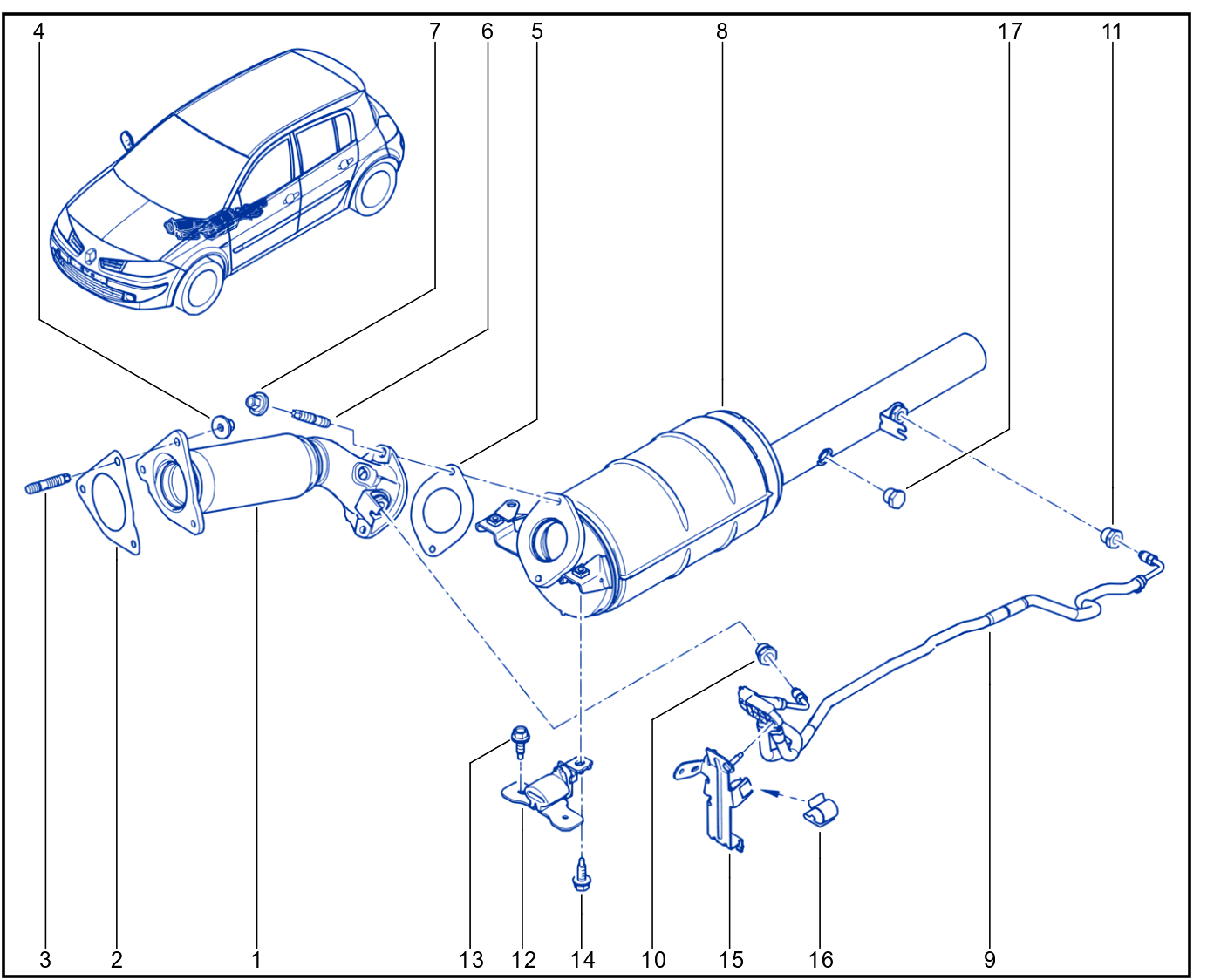 Exhaust Pipe - 01018609