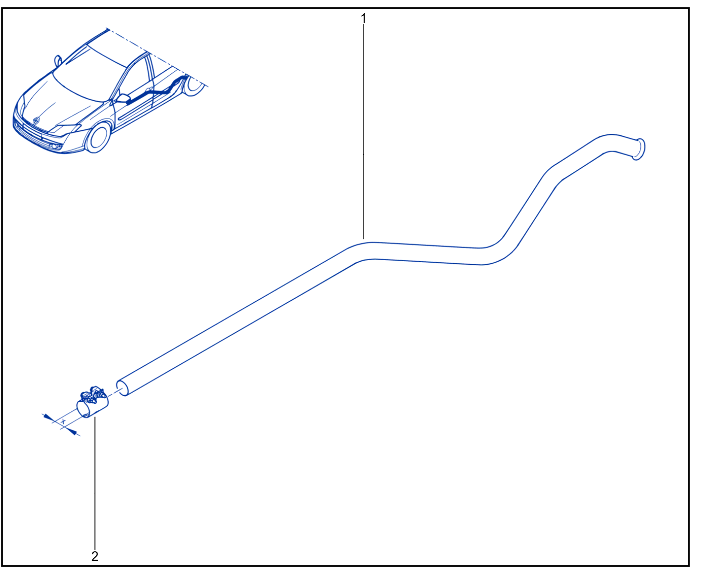 Exhaust Pipe - 01019166